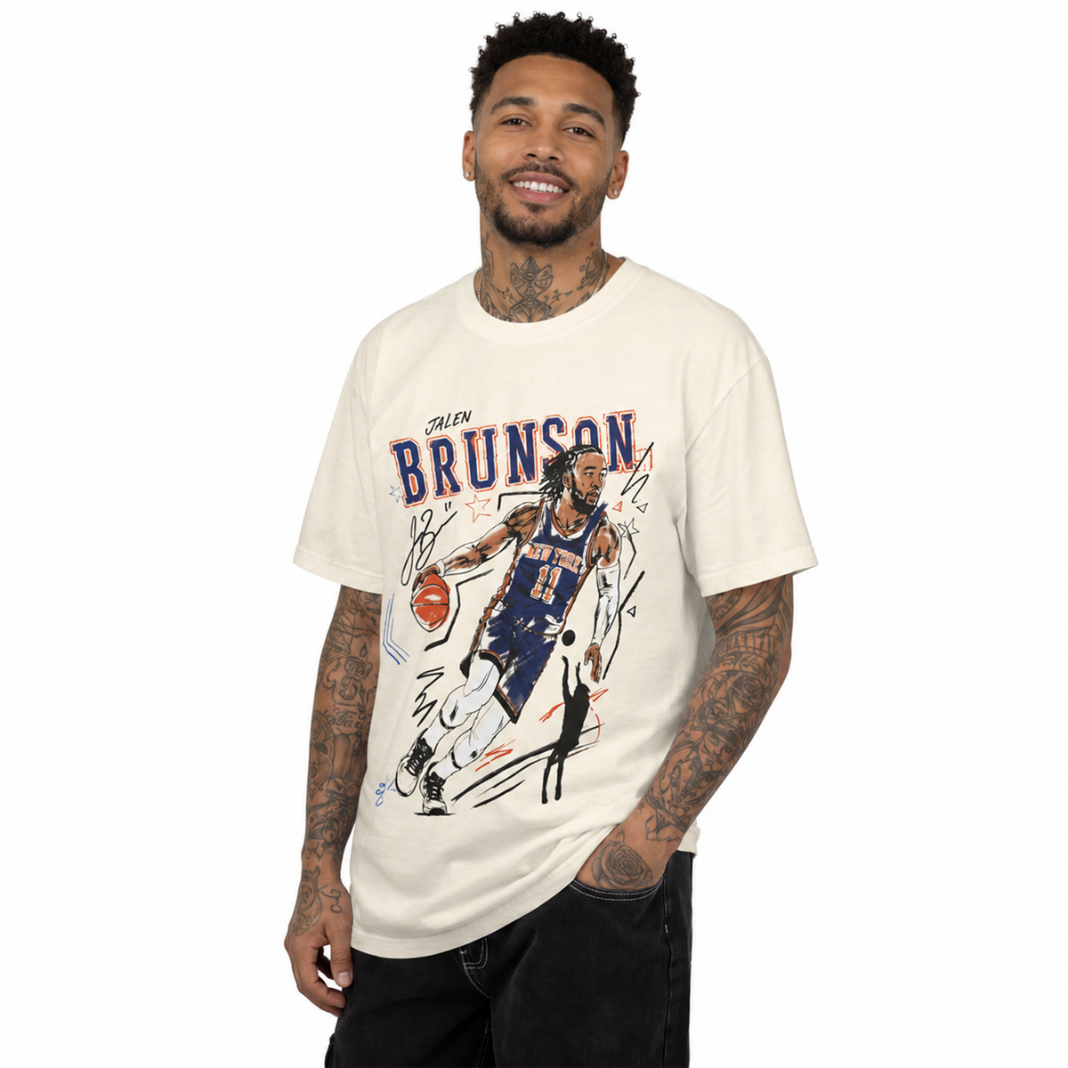JALEN BRUNSON SKETCH TEE