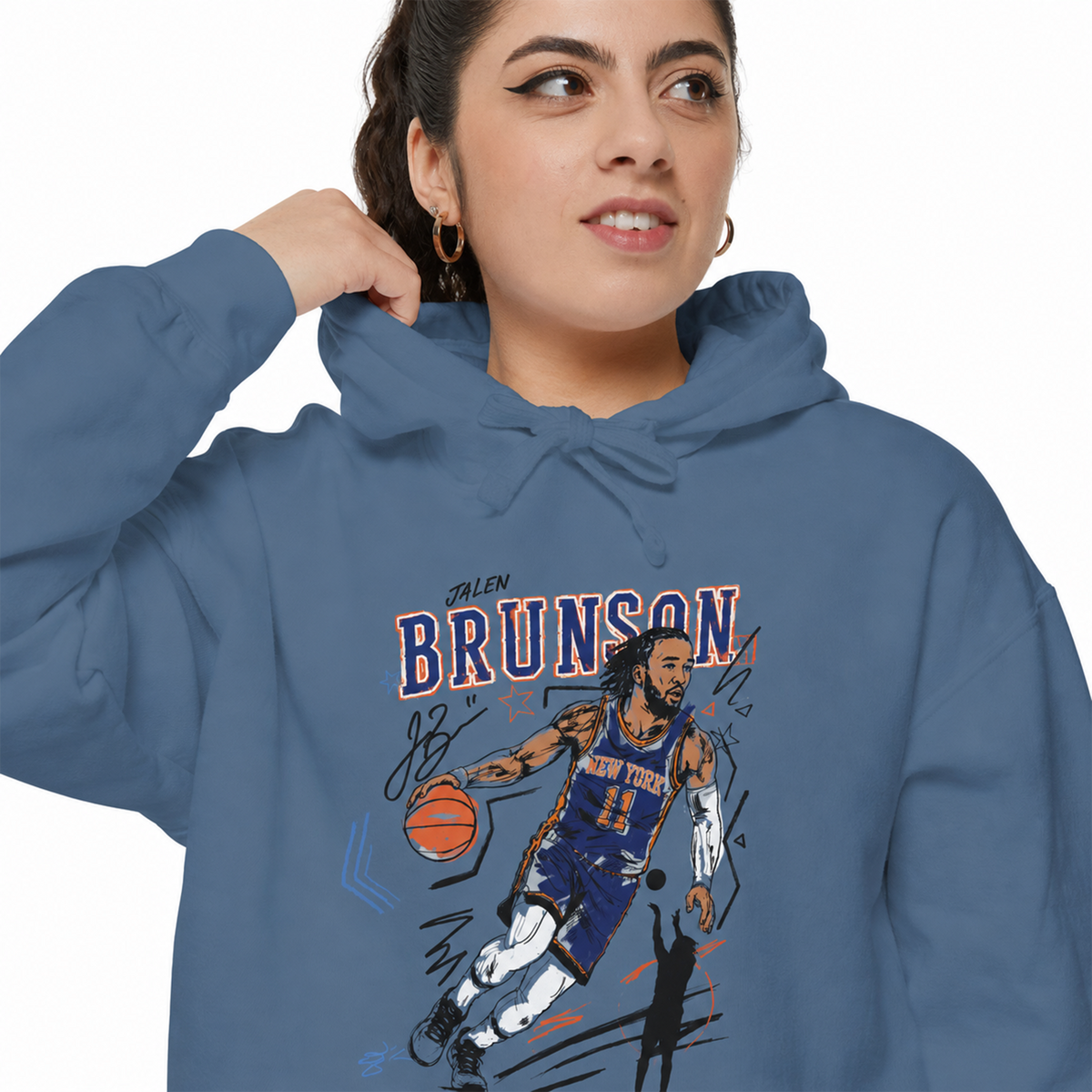 JALEN BRUNSON SKETCH HOODIE
