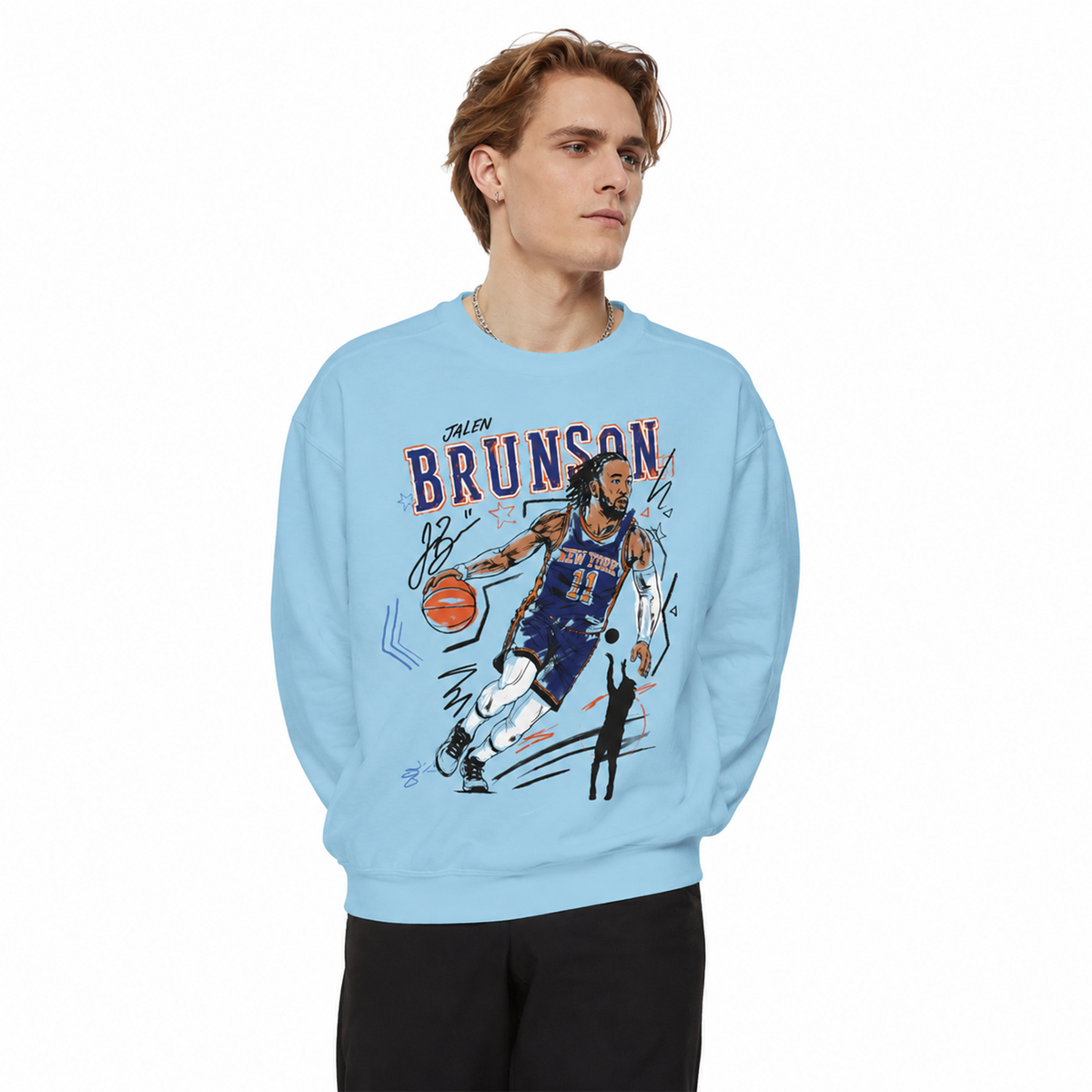 JALEN BRUNSON SKETCH SWEATSHIRT